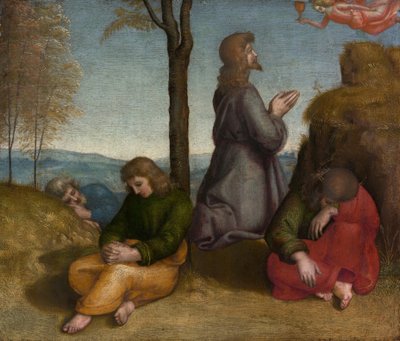 De doodsangst in de tuin door Raffaello Sanzio Raphael